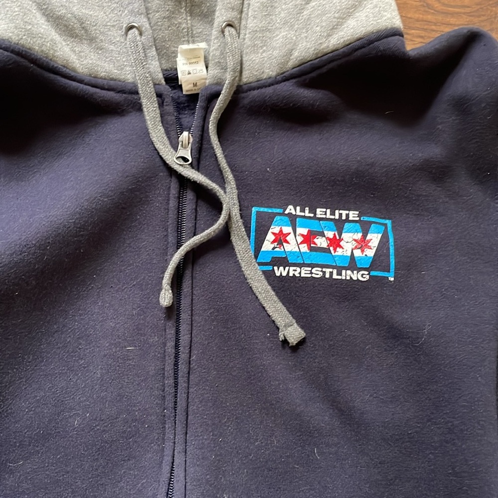RARE Chicago AEW zip up hoodie - Picture 2 of 6